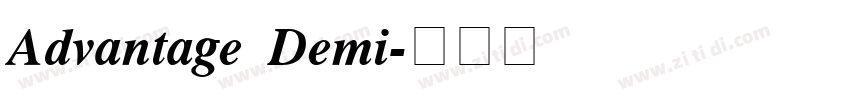 Advantage Demi字体转换